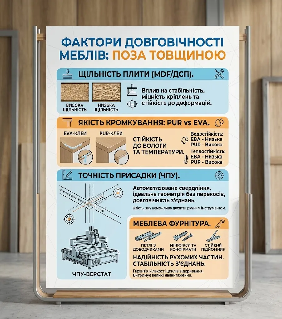 Фактори довговічності меблів